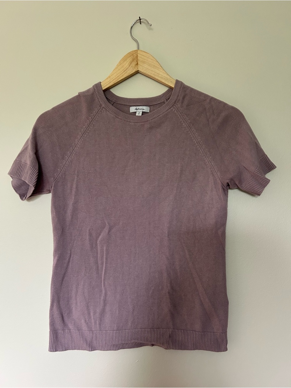 Reitmans Dusty Mauve Crew Neck Knit Top
